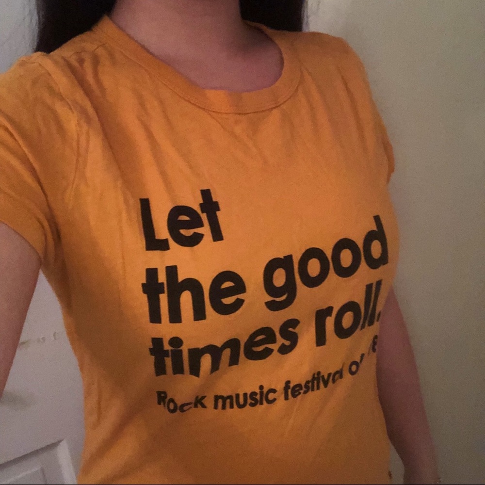 Mustard Yellow Graphic Tee